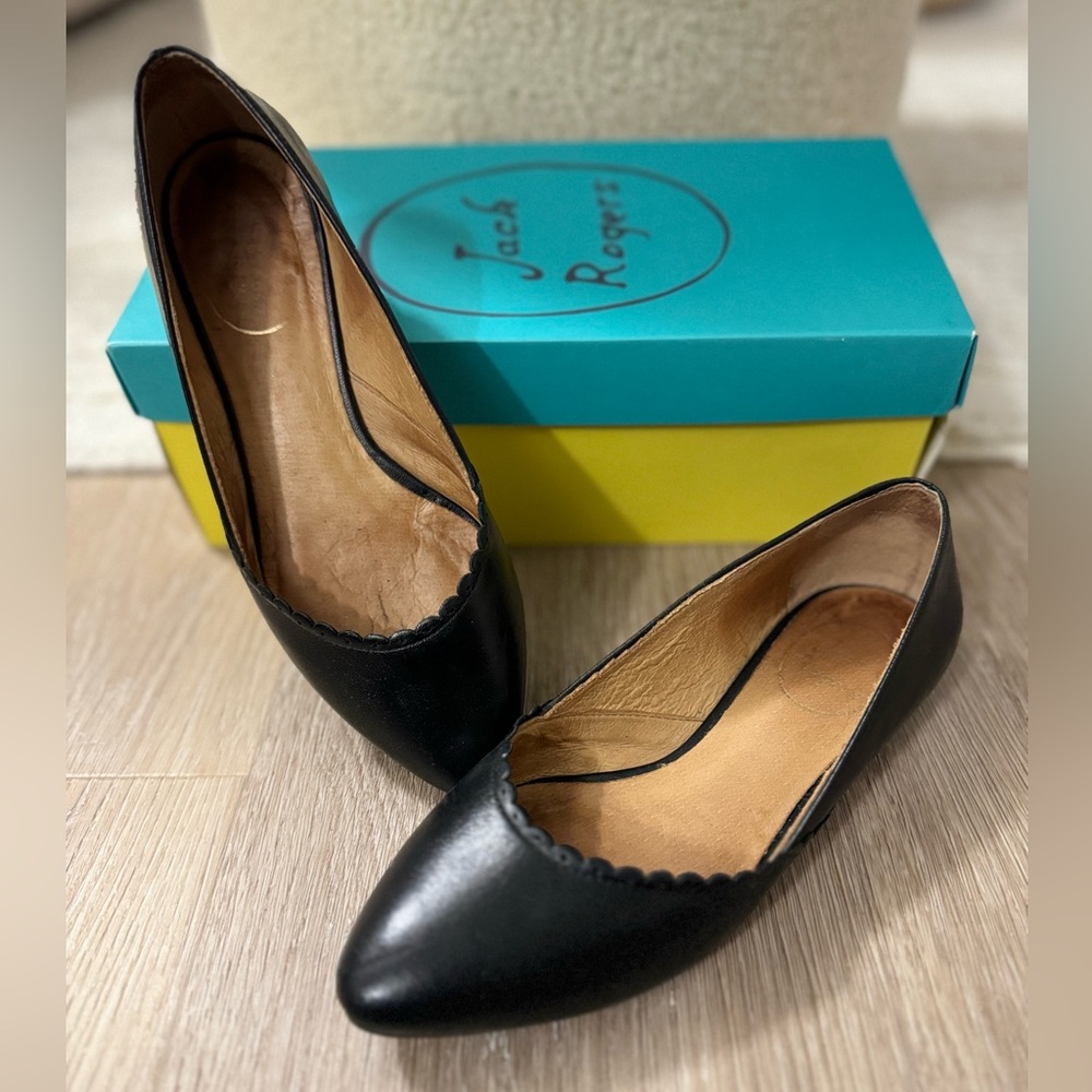 Jack Rogers Ballet Flat with Scallop Detail